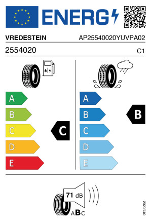 Reifenlabel AP25540020YUVPA02