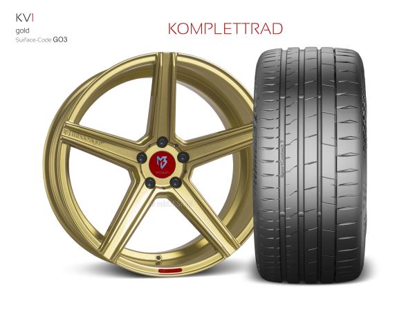 Ford Mustang LAE Summerwheels 20" KV1 gold shiny - Dunlop