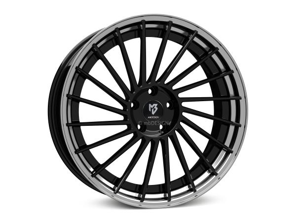 MB VR3.2 2-pc 9,0x20" 5x112 et25.0 75.0 5RZ black shiny/black shiny polish