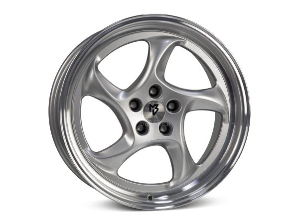 MB TURBO 8,5x19" 5x112 ET45.0 75.0 5RZ silber glänzend poliert