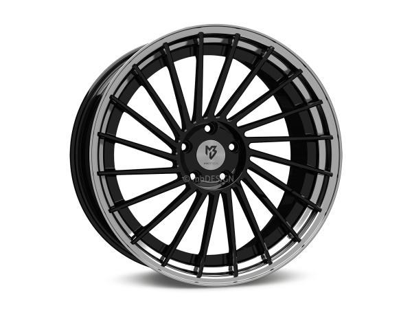 MB VR3.2 DC 2-pc 10,5x20" 5x112 et45.0 75.0 5RZ black shiny/black shiny polish