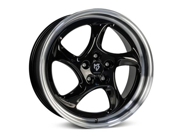 MB TURBO 9,5x19" 5x114.3 et40.0 75.0 5CZ black polish