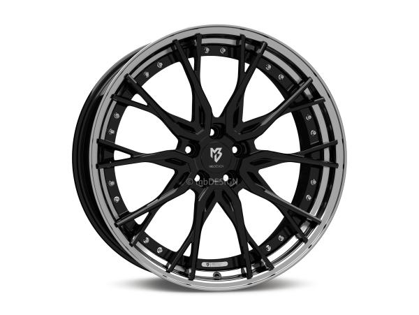 MB KV3.2 2-pc 9,0x21" 5x114.3 et35.0 75.0 5CZ black shiny/black shiny polish