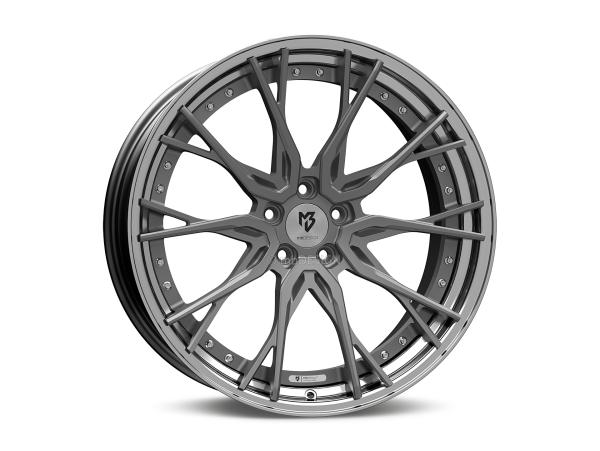 MB KV3.2 DC 2-pc 10,5x21" 5x112 et18.0 75.0 5RZ grey matt/black shiny polish