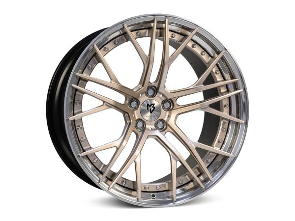 MB SF1.3 DC 3-pc 12,0x21" 5x112 et40.0 75.0 5RZ rose gold matt rim outer bed polished