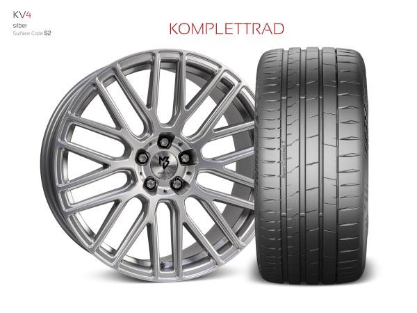 20" Summer-wheelset VW Bus T5 Transporter Typ 7HC, 7HCA, 7HK wheelset KV4 silver 9.0x20" et42