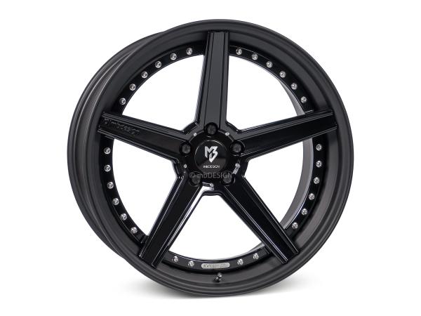 MB KV1.3 3-pc 8,5x20" 5x112 et38.0 75.0 5B black shiny/black matt