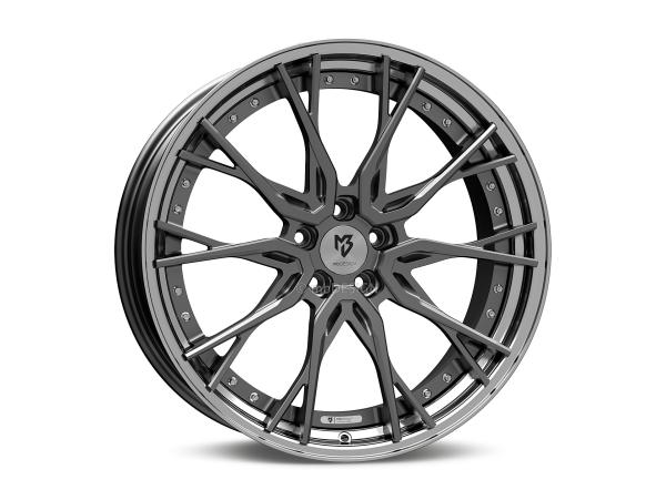 MB KV3.2 2-pc 9,0x21" 5x114.3 et25.0 75.0 5CZ grey matt/black shiny polish