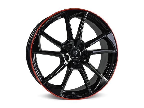 mbDESIGN mb1 7,5x19" 5x120 et45.0 72.50 5G2 black red shiny BMW