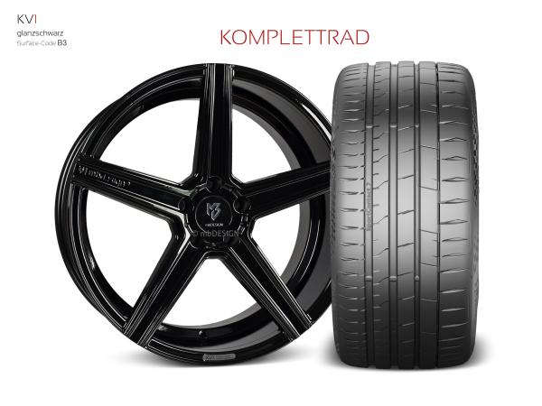 BMW 5er Sommerräder F10 F11 Sommerräder 20" KV1 Glanzschwarz - Conti SP Contact 7