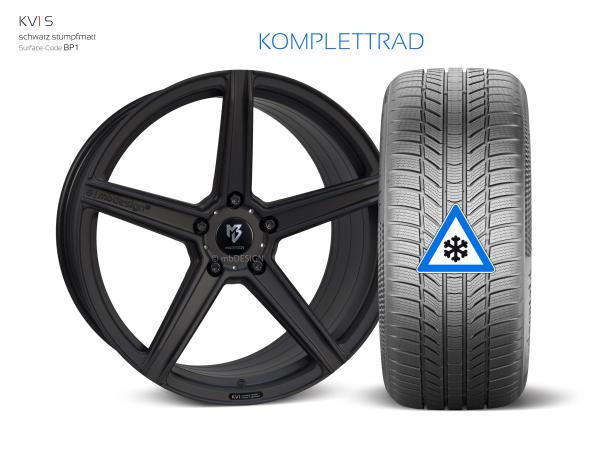 Audi ETRON GT Winterwheels 21" KV1 black matt - Michelin