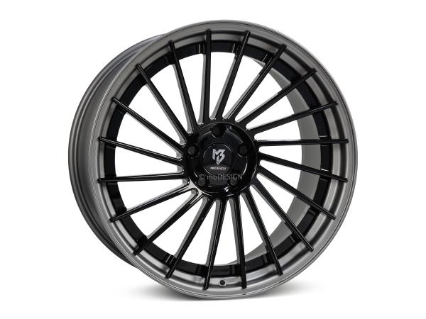 MB VR3.2 DC 2-pc 10,5x20" 5x112 et45.0 75.0 5RZ black shiny/grey matt