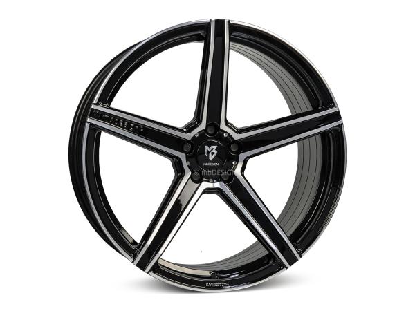 MB KV1S DC 11,5x21" 5x112 et58.0 75.0 5RZ black polish