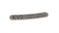 Badge KV2 universal - silver