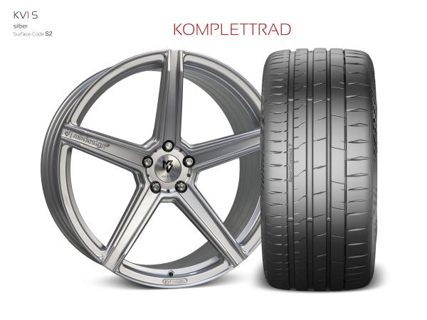 Audi ETRON GT Sommerräder 21" KV1S silberglanz - PIRELLI