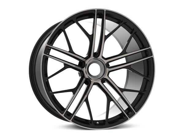 MB SF1 9,5x21" Zentralverschluss ET40.0 84.1 POZV1 schwarz smoke poliert Porsche