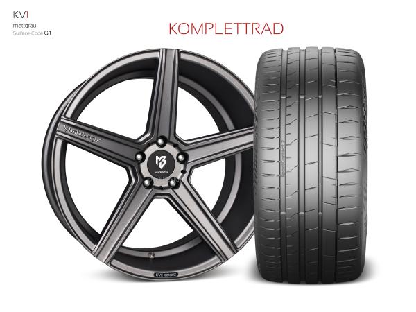 VW Golf V Sommerräder 19" KV1 Graumatt - Hankook