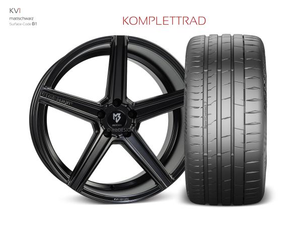 VW Golf V Sommerräder 19" KV1 Schwarzmatt - Nexen