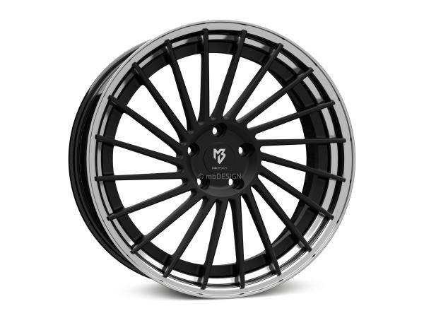 MB VR3.2 2-pc 9,0x20" 5x112 et42.0 75.0 5RZ black matt/black shiny polish