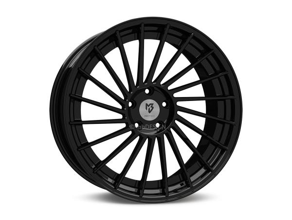 MB VR3.2 DC 2-pc 10,5x20" 5x112 et33.0 75.0 5RZ black shiny/black shiny