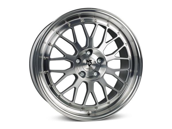 MB LV1 7,0x17" 4x100 ET25.0 67.1 4A1 silber glänzend voll poliert