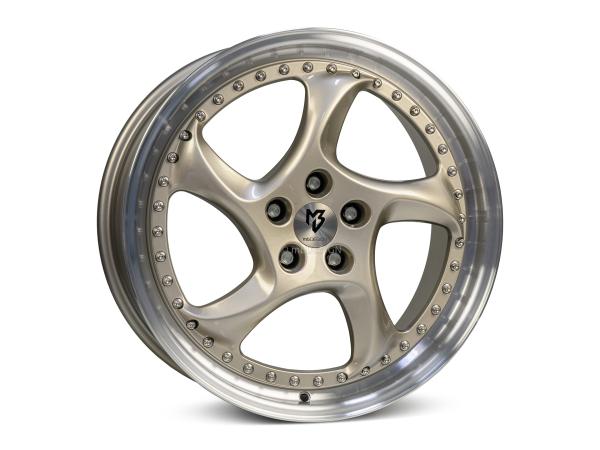 MB TURBO S 9,5x19" 5x112 ET40.0 75.0 5RZ champagner glänzend poliert