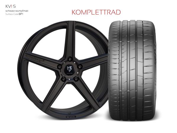 Audi ETRON GT Sommerwheels 21" KV1 black matt - PIRELLI