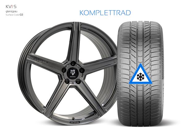 Audi ETRON GT Winterwheels 21" KV1 grey shiny - Michelin