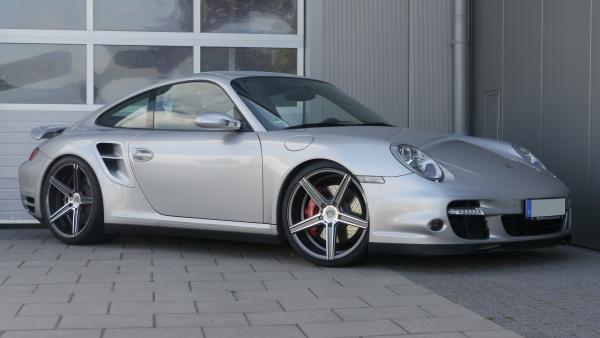 Porsche 911 Turbo Sommerräder 20" KV1 Grau glanz Voll pol. - Dunlop